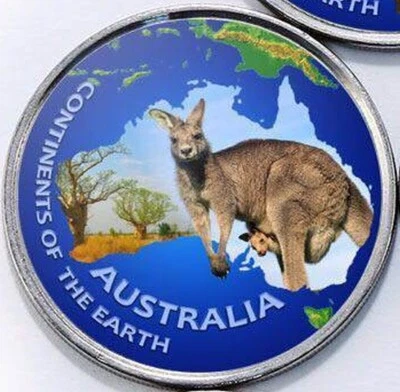 Jammu & Kashmir 1 rupee 2017 Kangaroo - Continents Australia unusual coin - Image 1 of 2