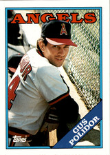 1988 Topps #708 Gus Polidor California Angels