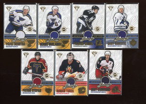 2002-03 Pacific Private Stock Titanium Jerseys Lot (7)   *7105