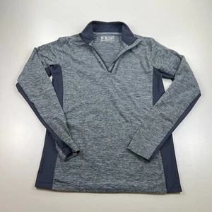 New Balance 1/4 Zip Pullover Shirt Mens Small Gray Lightweight Stretch Training - Picture 1 of 7