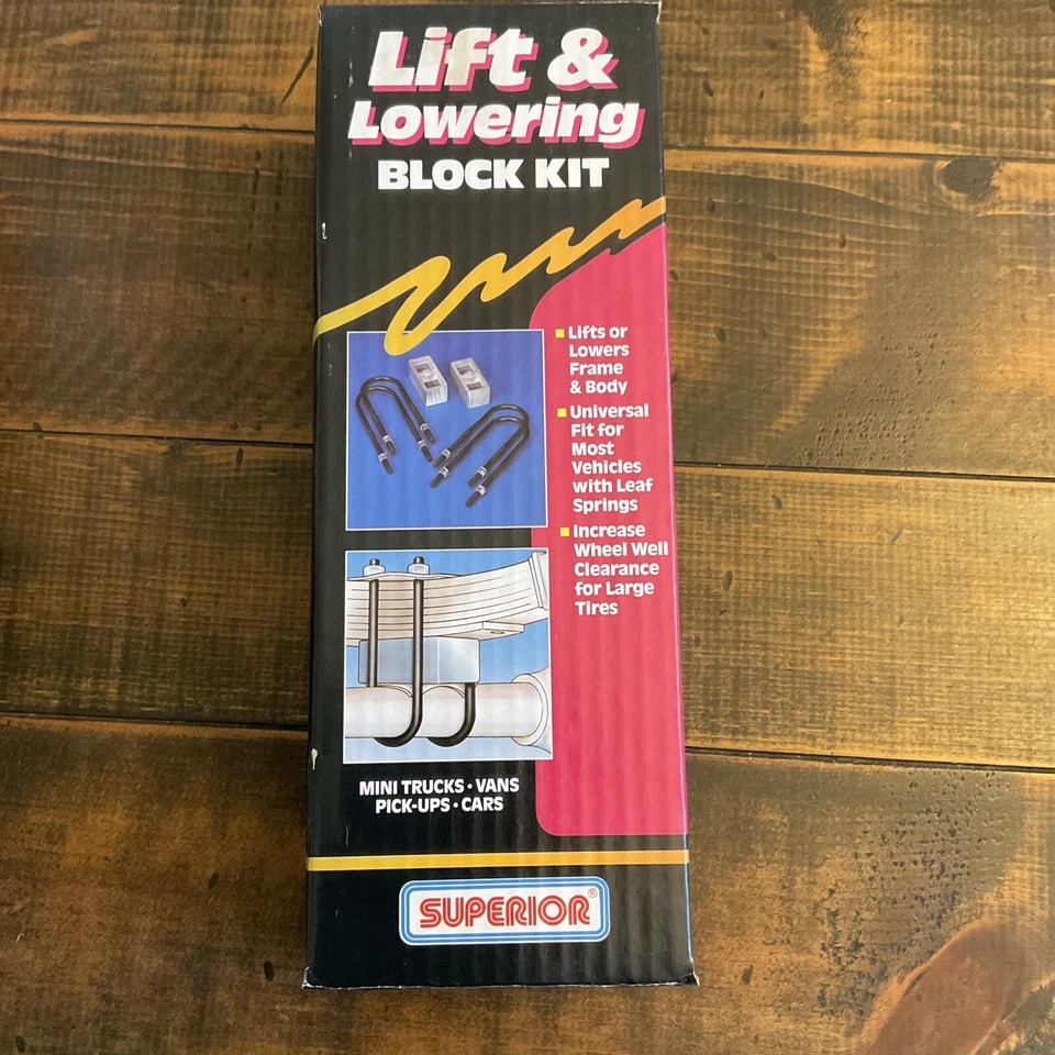 Superior 13-1030 Lift or Lowering Block Kit 2" Vintage NOS MINI TRUCKS VANS - Image 1 of 4