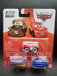 DISNEY PIXAR CARS MINI RACERS RAMONE CRUISIN MCQUEEN DOC PAQUETE DE 3 ENVÍO GRATUITO $15+ - Imagen 1 de 2