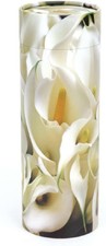 Urns Uk Scattering Ashes Tube Peace Lilies Sand Wood Medium 120 Ci NEW