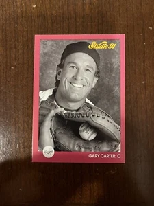 Gary Carter 1991 Leaf Studio #182 New York Mets Catcher - Picture 1 of 3