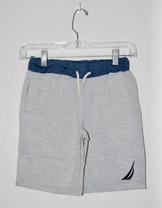 NWT Nautica Big Boys Heather Gray French Terry Sweat Shorts sz 8  S - Picture 1 of 9