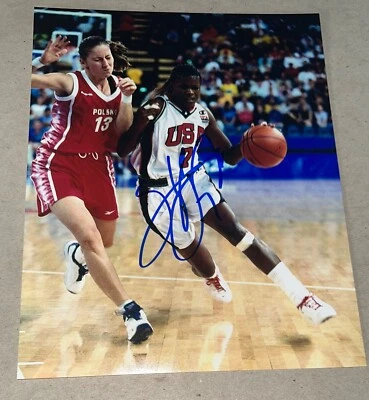 FOTO FIRMADA POR SHERYL SWOOPES BALONCESTO 8 X 10 FOTO AUTOGRAFIADA WNBA NBA HOF Foto 1 de 3