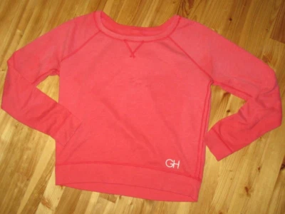 Sudadera Gilly Hicks M Coral Pullover Manga Larga Abierta Cuello Redondo Excelente Usada Foto 1 de 3