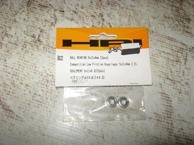 RC HPI 5 x 11 x 4 mm Ball Bearing Bearings Steel (2) B022 - Image 1 of 2