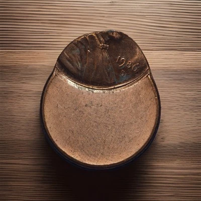 1986 D, Lincoln Memorial Penny, Way Off center, O/C Mint Error - Image 1 of 2