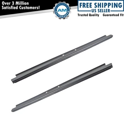 Outer Window Sweep Felt Rear Kit Pair Set of 2 for Chevy GMC Cadillac Truck New - Image 1 of 4