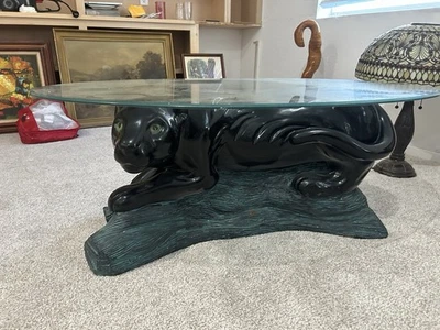 Mesa de centro vintage de cerámica Panther Foto 1 de 4