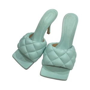 BOTTEGA VENETA Sandals Women's Size 36 Blue Leather - Picture 1 of 10
