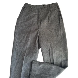 Vintage Pendleton 100% Virgin Wool Gray Trouser Pants High Rise Size 10P Petite - Picture 1 of 8