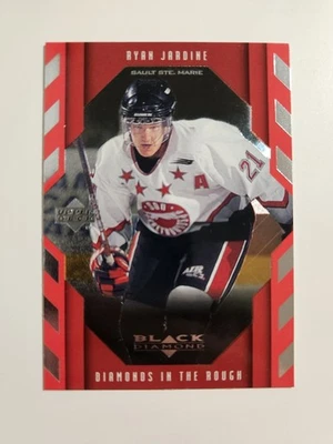 1999-00 Upper Deck Black Diamond - Diamonds in the Rough Ryan Jardine #107 (RC) - Image 1 of 2