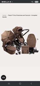 iCandy Peach 7 Pushchair & Accessories Bundle In Coco New - Picture 1 of 8