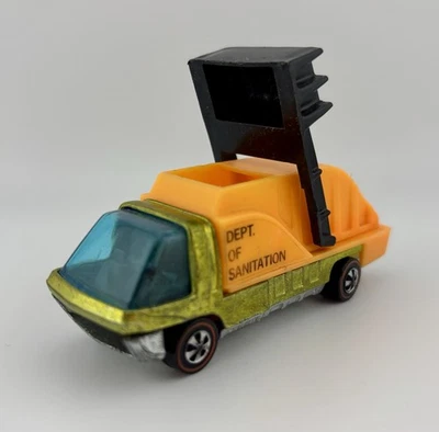 Hot Wheels ~ Redline Heavyweights 1970 ~ Camión de saneamiento ~ HK ~ Verde lima Foto 1 de 4