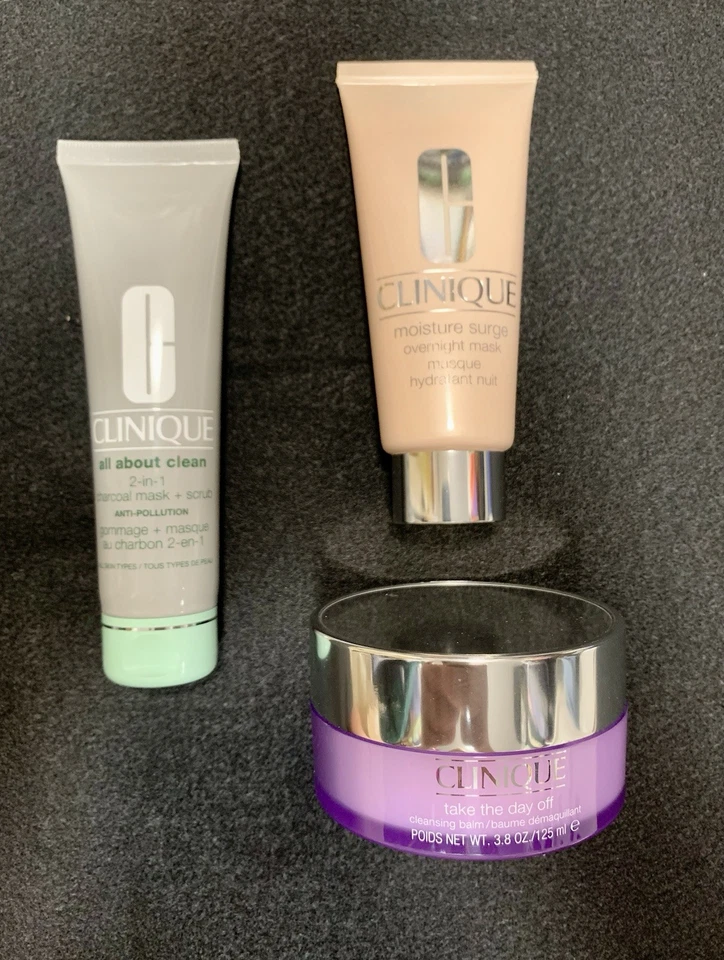 Lote Novo Bálsamo Máscara de Carvão Clinique Skincare Cleansers Moisture Surge - Imagem 1 de 4