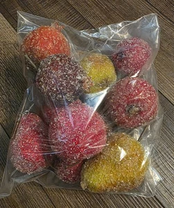 Gezuckerte Faux gemischte Obststücke gemischte Menge 12 Dekor 2" bis 4"  - Bild 1 von 16