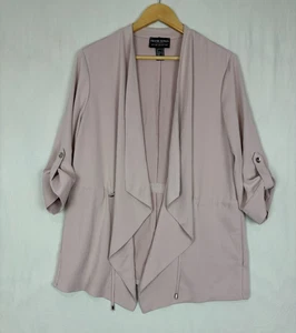 Frank Lyman Womens Jacket Blush Pink Size 10 Waterfall Open Front Blazer Career - Picture 1 of 9