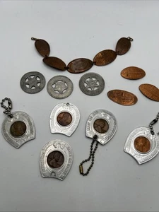 Good Luck Lot - Encased Lincoln Penny Cent - Rolled Penny / Coin / Bracelet - Picture 1 of 11