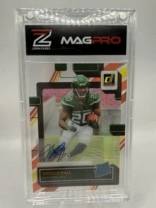 2022 Clearly Donruss Breece Hall Rookie Autographs Vintage Stripes #64 #/18 - Bild 1 von 2