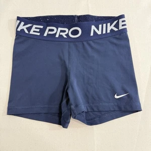 Nike Pro Women shorts 2.5" Navy Size Small compression - Picture 1 of 8