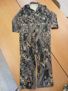 Vintage Mossy Oak Breakup Camouflage Treestand 1/2 Zip Coveralls Men’s Size XL - Picture 1 of 15