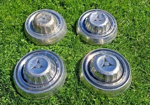 Set of 5 1968 Dodge Charger R/T Coronet Super Bee Dog Dish Hubcaps Hub Caps 68 4 - Picture 1 of 12