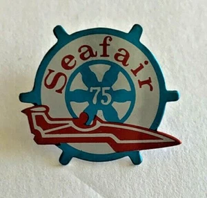 Botón Pinback Seafair Hydroplane 1975 vintage - Imagen 1 de 3