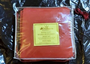 J Crown Collectible Super Soft 90 GSM MICRO FIBER SHEET SET TWIN.. faltenfrei  - Bild 1 von 6