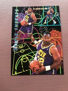 1994-95 Fleer Basketball: Triple Threats - KARL MALONE - Utah Jazz - Picture 1 of 2