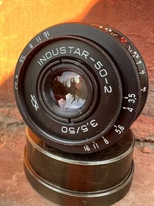 Lens Industar-50-2 3,5/50mm M42 Vintage SLR lens ussr Soviet for Zenit - Picture 1 of 24