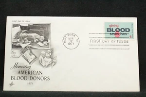 USPS FDC #1425 1971 6¢ Blood Donors ArtCraft ST708 - Picture 1 of 3