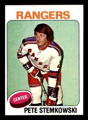 1975 Topps Hockey #303 Pete Stemkowski EX/MT - Image 1 of 2