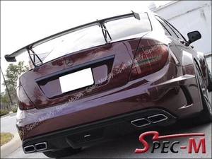 2008-2014 W204 C63 AMG 4DR Black Series Style Carbon Fiber Trunk Spoiler Wing CF - Picture 1 of 6