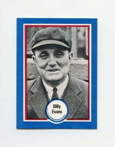 #TN28196 BILLY EVANS 1970's Shakey's Pizza Baseball Card