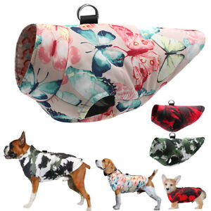 Waterproof Dog Winter Coat with Harness Warm Padded Puppy Jacket Clothes S-6XL