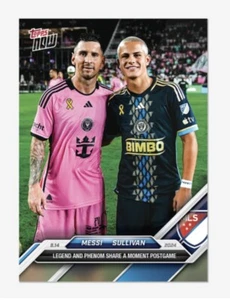 Lionel Messi/Cavan Sullivan 2024 MLS TOPPS NOW Card 128 LEGEND & PHENOM prevendita - Foto 1 di 1