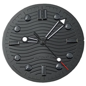 31mm Watch Dial With Black Hands Fit NH35 NH36 Miyota8205/8215/821A ETA2836/2824 - Picture 1 of 10