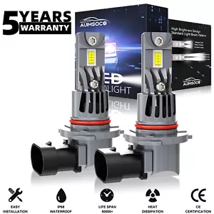 For Nissan Rogue 2008-2013 White LED Headlight High Beam Bulbs Kit 6000K 2Pack - Picture 1 of 13