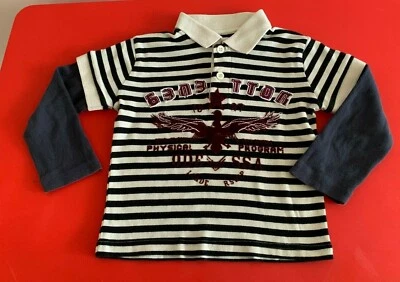 United Colors of Benetton Niño Polo Rayas Algodón Talla 4-5 años Foto 1 de 2