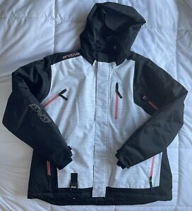 Arctiva Womens Snowmobile Jacket. xxl Heathered Gray, Black Sleeves, Pink Accent