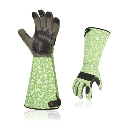 Vgo 1Pair Safety Gardening Long Sleeves Ladies Gloves,Puncture Proof,Touchscreen - Image 1 of 4