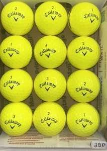 12 Callaway Supersoft gelbe Golfbälle 5/4A Posten D028 - Bild 1 von 2