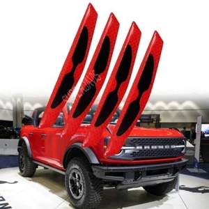 Carbon Fiber Anti-collision Strip Warning Decorative Sticker For Ford Bronco - Picture 1 of 16