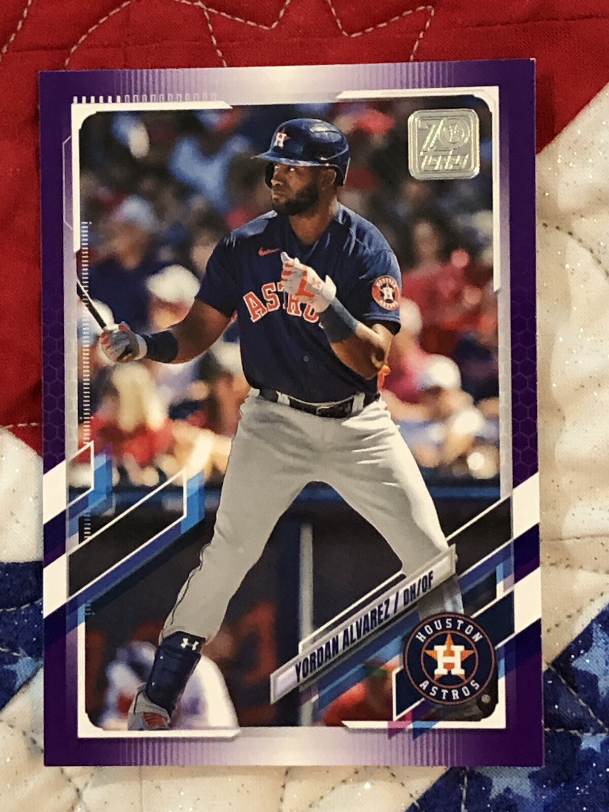 YORDAN ALVAREZ 2021 TOPPS - PURPLE PARALLEL (MEIJER EXCLUSIVE) NO. 300 |  eBay