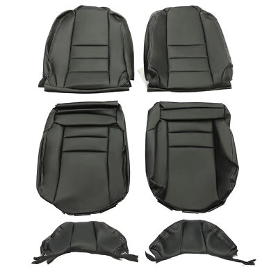 Black Front Seat Cover Set For Toyota Supra 3.0L MK4 MKIV 1993-1996 1994 1995 - Image 1 of 4