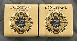 (2) 100g / 3.5 oz L’OCCITANE VERBENA EXTRA-GENTLE VEGETABLE SOAP w/ SHEA BUTTER - Picture 1 of 10