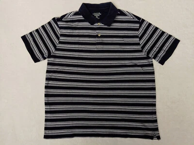 Cactus Performance Polo Mens XL Black Stripe Shirt Short Sleeve Collared - Image 1 of 4