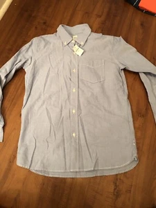 Gap Kid's Boy's Basic Oxford Long Sleeve Button-Up Shirt Blue Size XL (12) NWT - Picture 1 of 8
